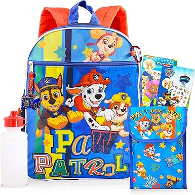 paw patrol backpack and lunch box