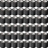 Treela 64 Pack 2" x 5 Yards Self Adhesive Cohesive Bandage Wraps, Elastic Breathable Athletic Tape, Flexible Self Adherent Bandage Rolls for Wrist, Ankle, Fingers, Sports & Pets (Black)