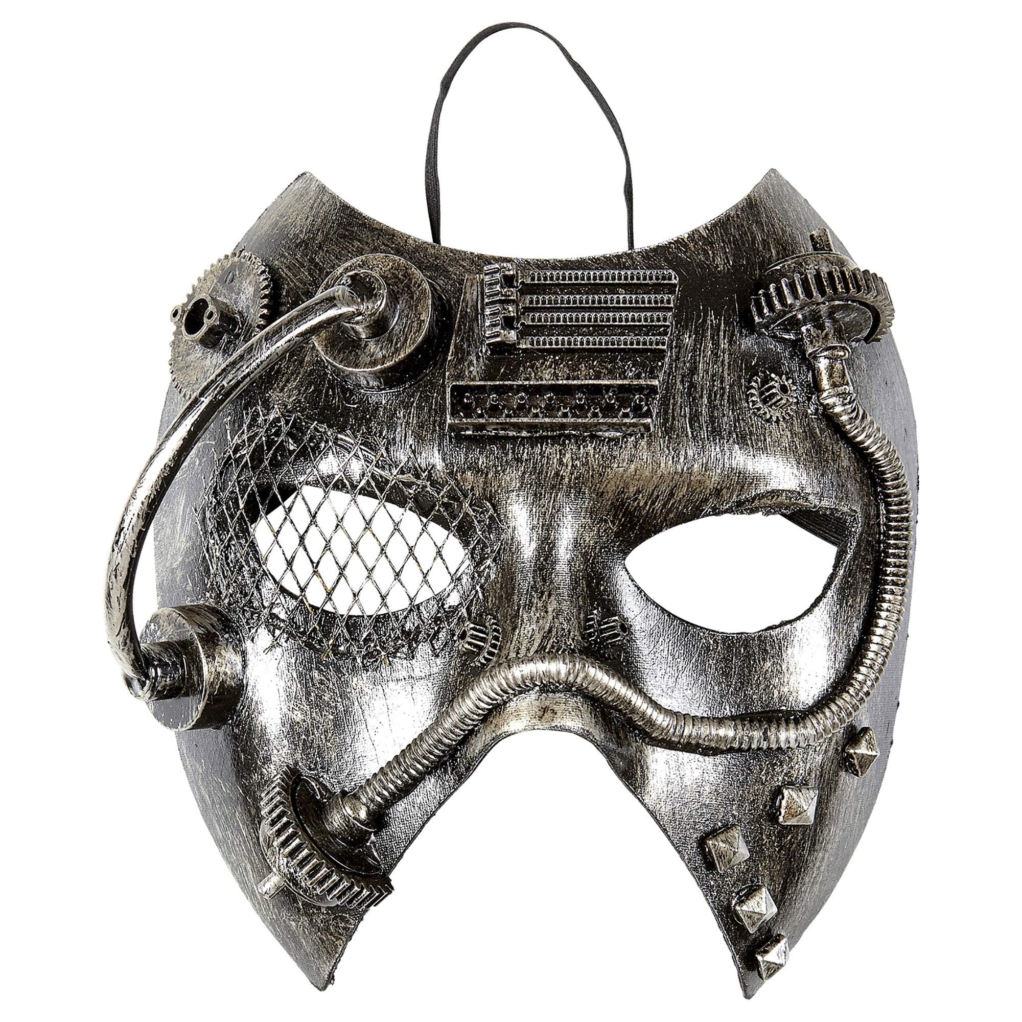 Widmann Silver Steampunk Eye Mask Victorian Era Fancy Dress Costume Accessory