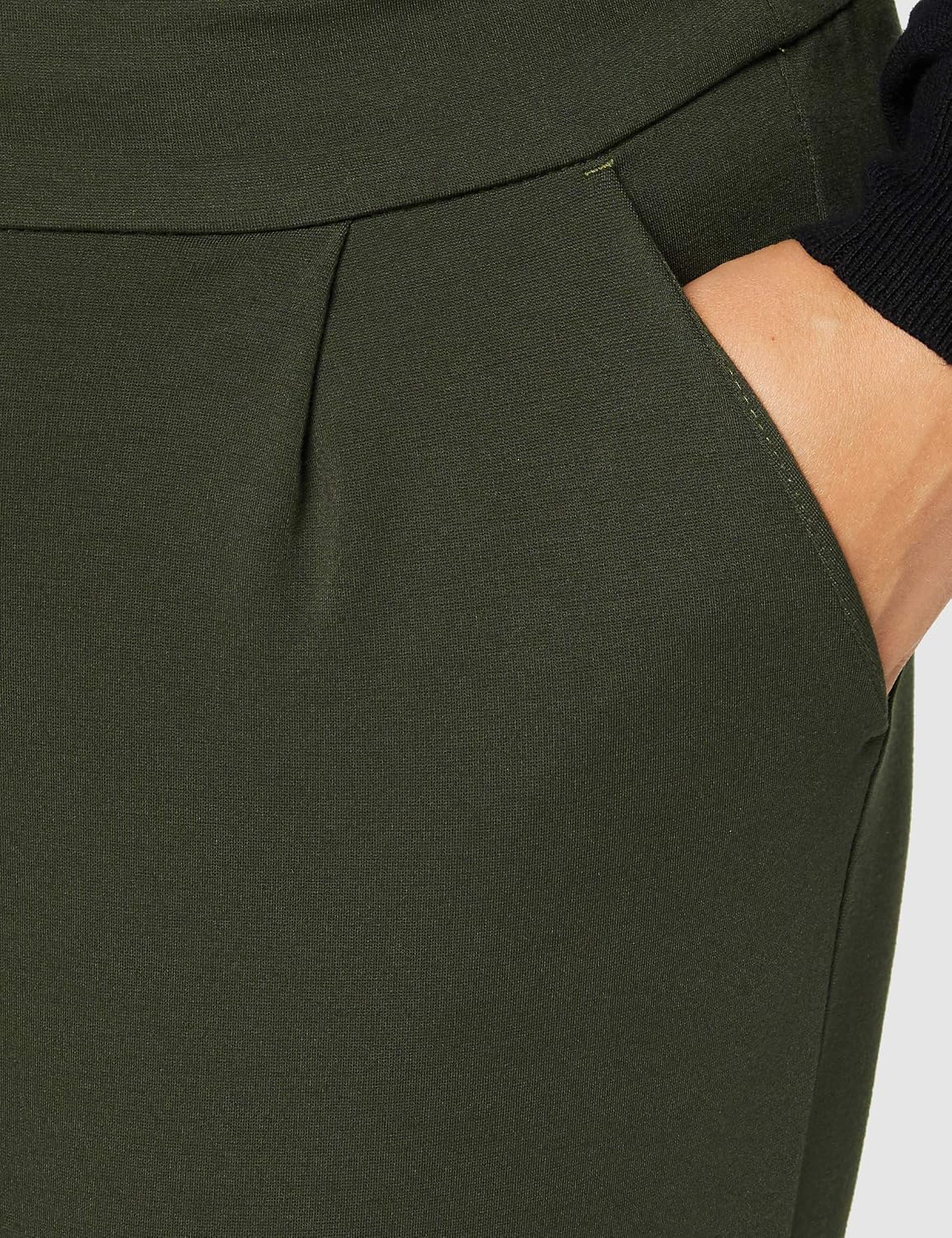 VERO MODA Fabric Trousers Elegant Stretchy Business Pants Relaxed Trousers with Drawstring VMEVA, Colours:Grey, Size:L / 30L - Image 4