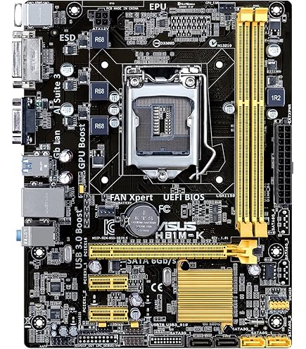 Amazon.com: ASUS ATX DDR3 2600 LGA 1150 Motherboards H97-PLUS