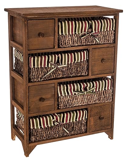 Costello Mulberry Hq Wooden Wicker Maize Basket Storage Large