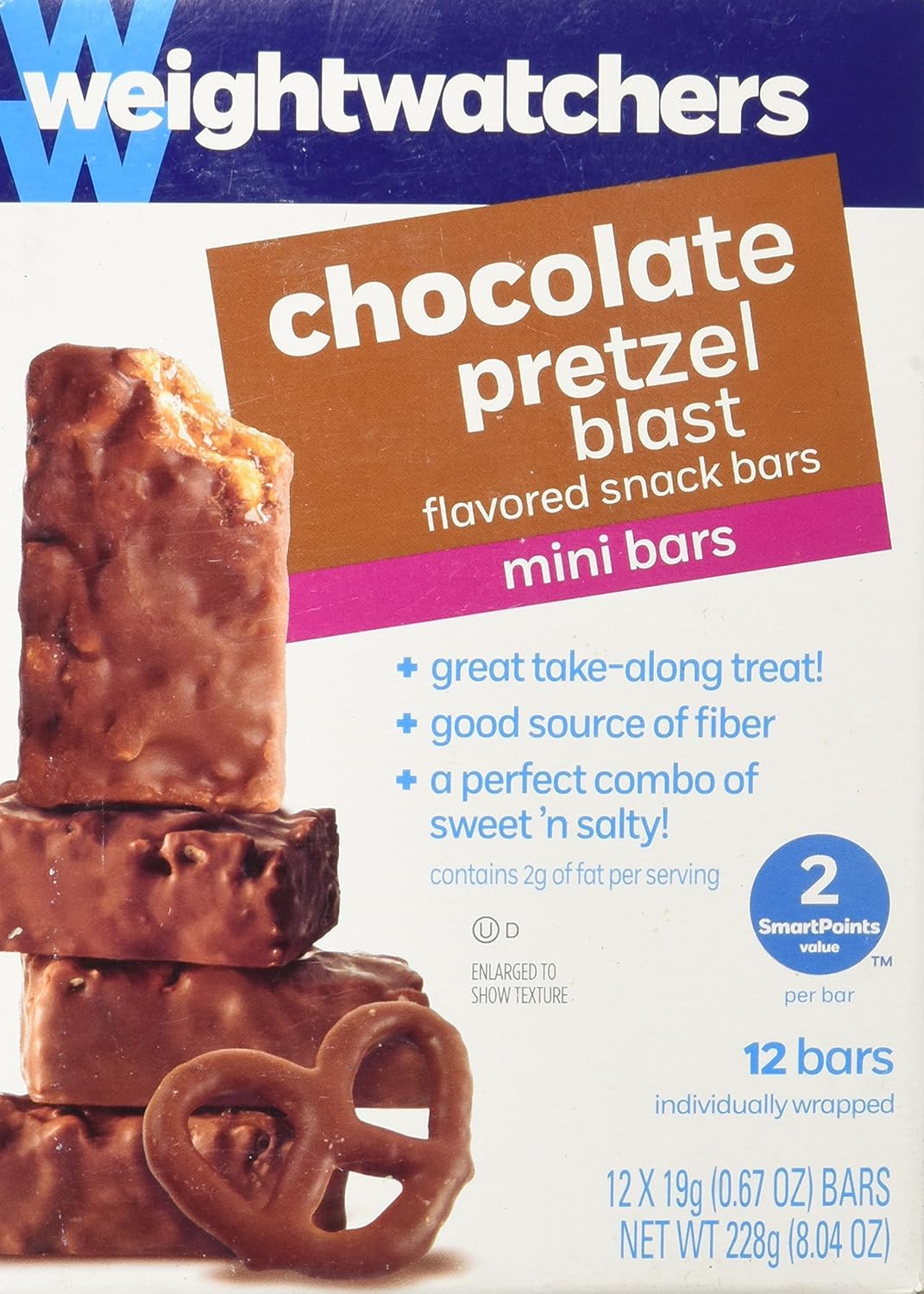 Weight Watchers Chocolate Pretzel Blast Mini Bar PointsPlus
