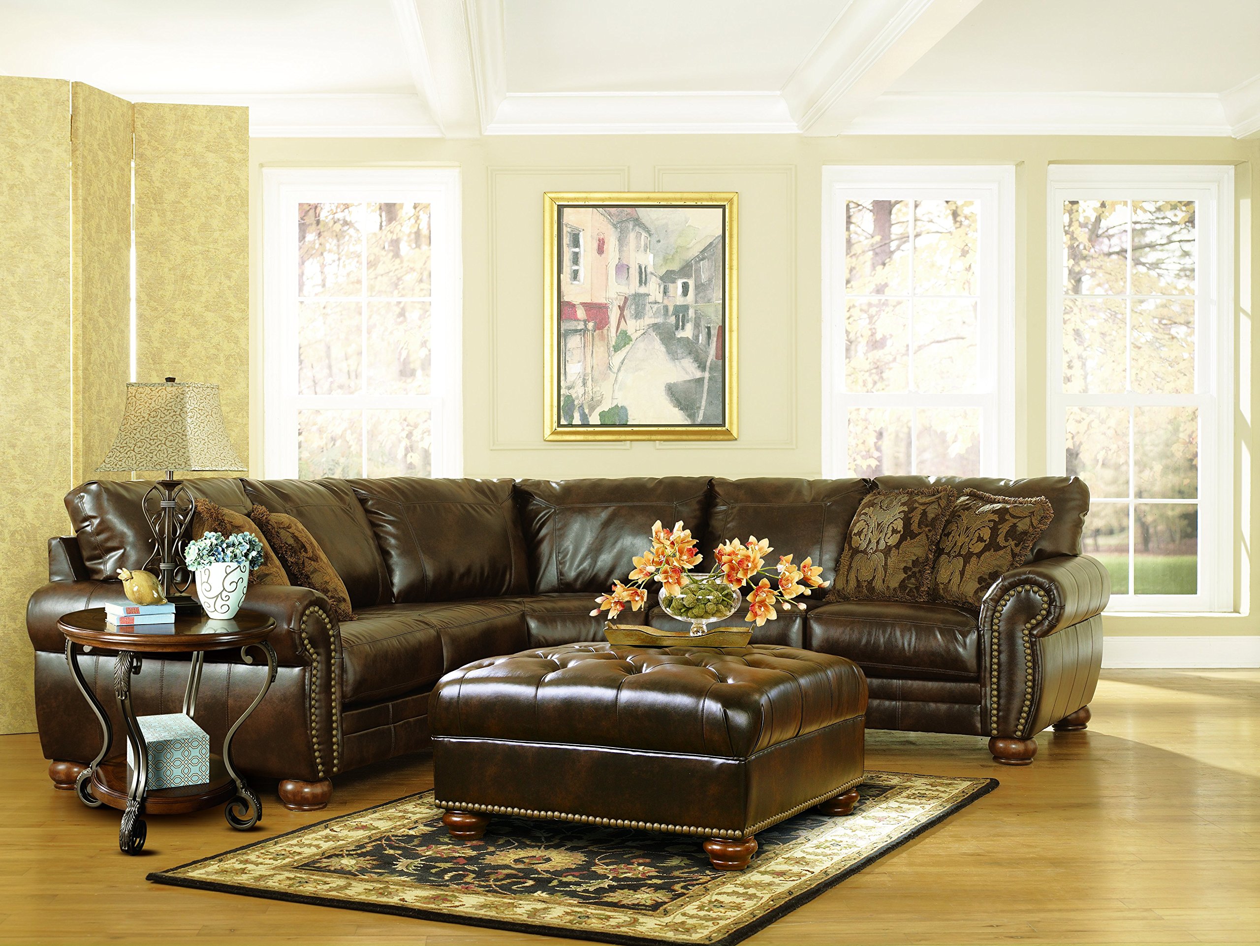 Ashley Furniture Signature Design Nestor Chair Side End Table Medium Brown eBay