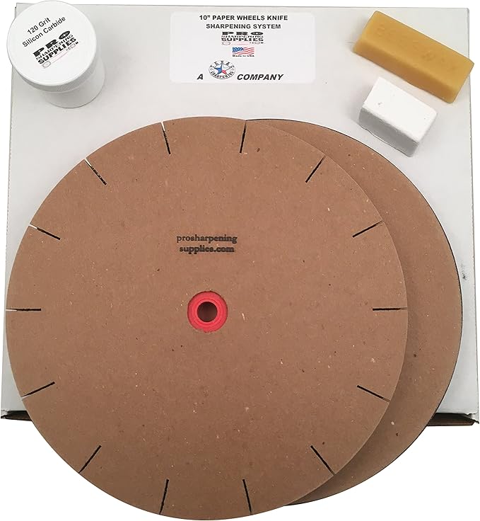10” Paper Wheels Knife Sharpening System for 8” Grinders