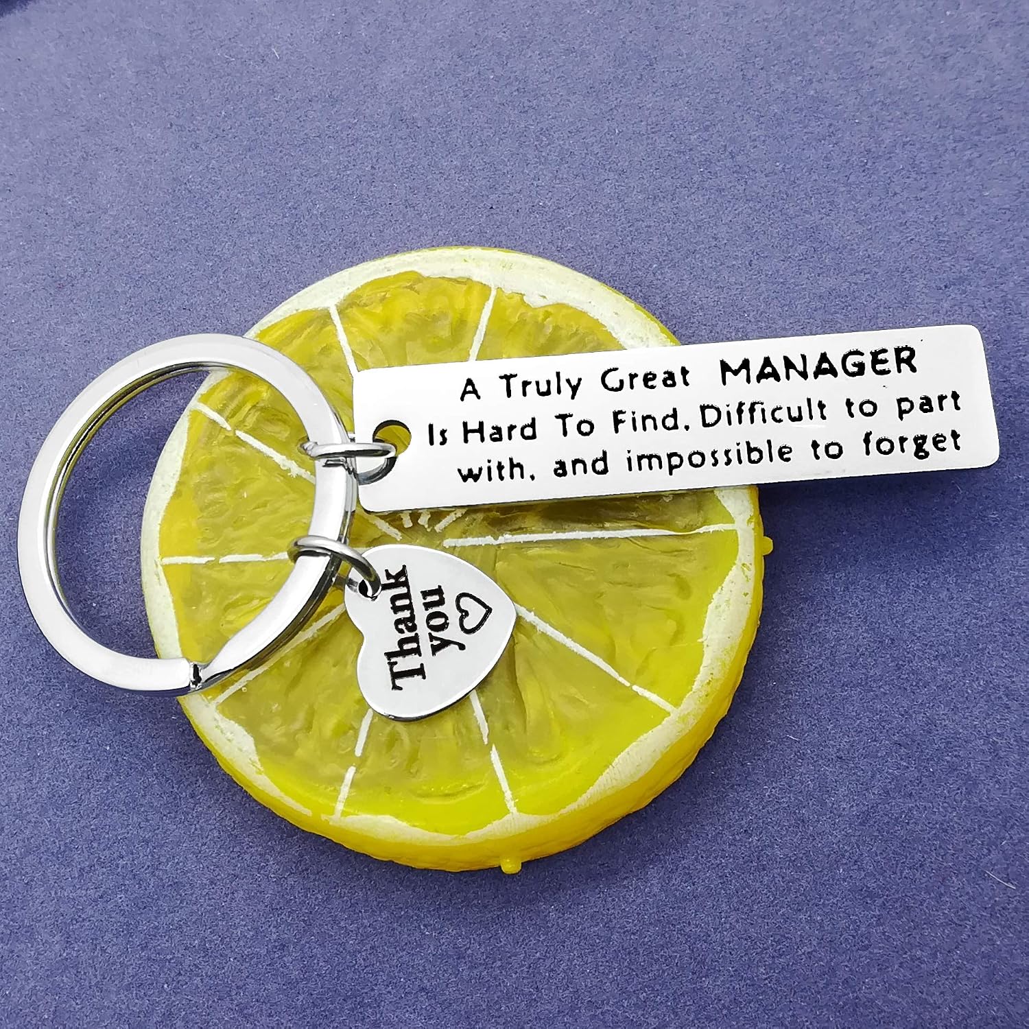 Huwujiu Manager Keyring Manager Gifts A Truly Great Manager is Hard to Find Keyring Leaving Farewell Christmas Retirement Gifts Thank You Gifts for Manager Boss Leader - Image 5