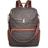 MARCO M KELLY Womens Convertible Backpack Purse Vegan Leather 15.6 Inch Laptop Backpack Work Travel Handbag Shoulder Bag