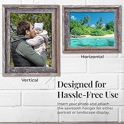 Farmhouse Style Rustic Picture Frame - Reclaimed