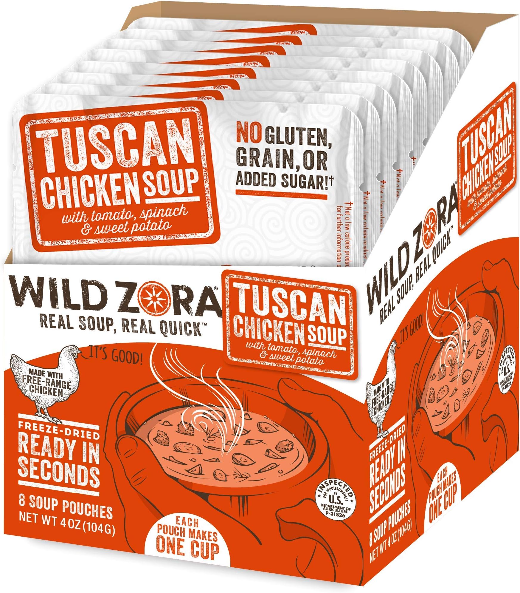 Wild Zora - Tuscan Chicken - Real Soup, Real Quick (8-pack)