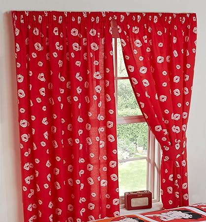 66 X 72 Curtains Betty Boop Picture Perfect Lips Kiss Kisses