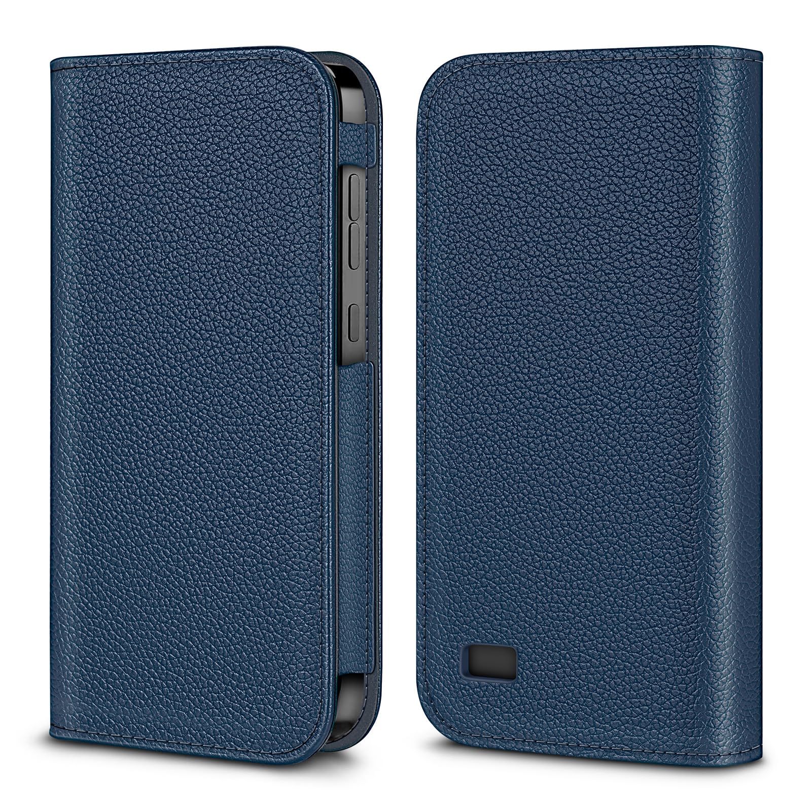 MEDMAX PU Leather Protective Case for Omnipod 5, Lightweight Protective Diabetic Storage Carrying Case for Omnipod 5 Device (Navy)