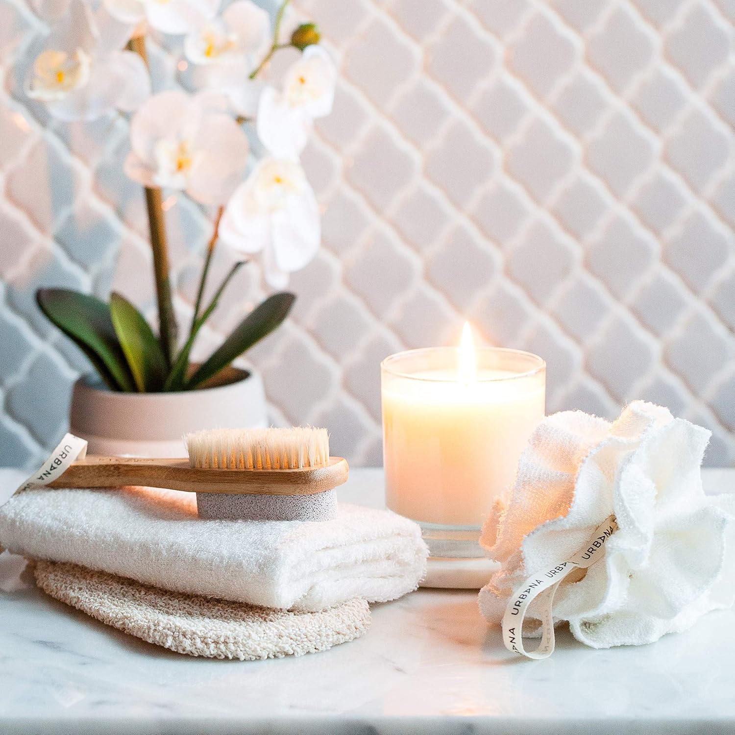 Urbana Exfoliating Gloves for Shower, Bath, and Cleansing – Assorted Colors, 1 Pair: Beauty