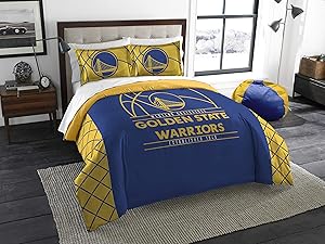 NBA Golden State Warriors Full Comforter and Sham Set, Full/Queen