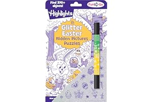 Glitter Easter Hidden Pictures Puzzles: Over 370 Hidden Objects in Festive Easter Puzzle Book Featuring Bunnies, Eggs and Flo