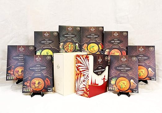 Gift Box Taster Bundle - Traditional Thai Curry Paste by Mae Jum (8