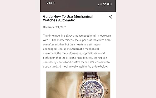 Guide How To Use Mechanical Watches Automatic in Kuwait Whizz