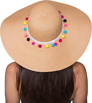 pom pom beach hat