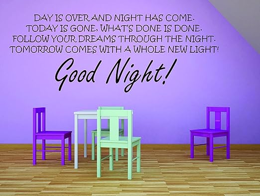 Amazon Com Kids And Baby Bedroom Good Night And Sleep Well Good