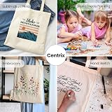 CENTRIX Natural Cotton Reusable Grocery Bag 15 x 16 5.5 oz Tote view 8