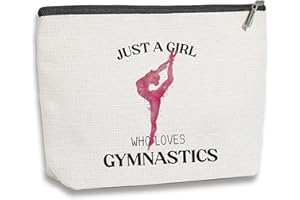kdxpbpz Gymnastics Makeup Bag for Women Gymnasts Inspirational Gifts Gymnastic Coach Gifts for Women Sports Lovers Birthday Christmas Gifts for Her