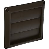 Lambro Industries 2677B Lambro"dustries Plastic Louvered Vent Hood, 4", Brown