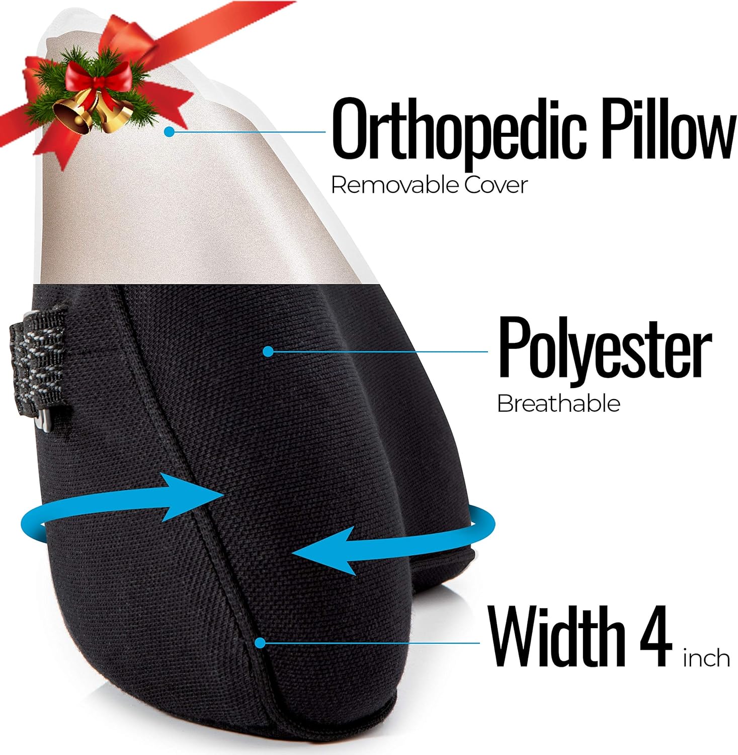 RS1 Back Support Pillow by Relax Support – Lumbar Pillow Upper and Lower Back for Chair Back Pain Uses ArcContour Special Patented Technology Has Unique Lateral Convex Shape for a Pain Free Back: Home & Kitchen