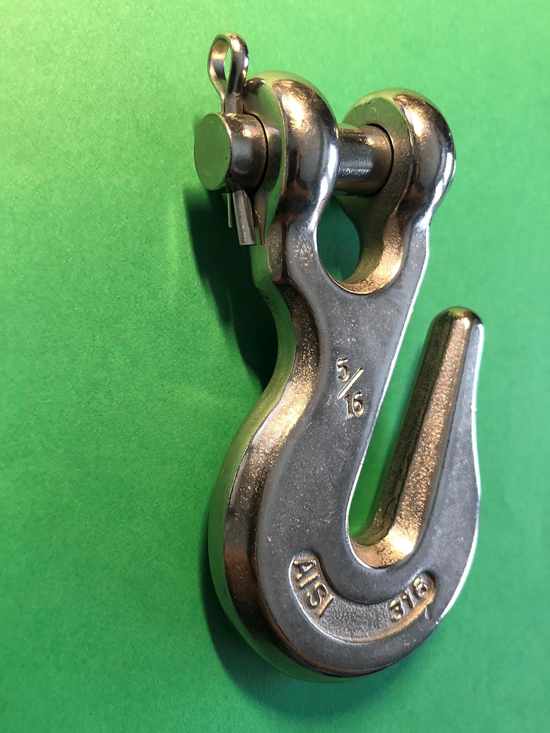 Stainless Steel 316 Grab Hook Clevis End 5/16" Marine Grade - Image 4