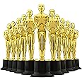 Bedwina 6" Gold Award Trophies - Pack of 12 Bulk Golden Statues Party Award Trophy, Party Decorations and Appreciation Gifts