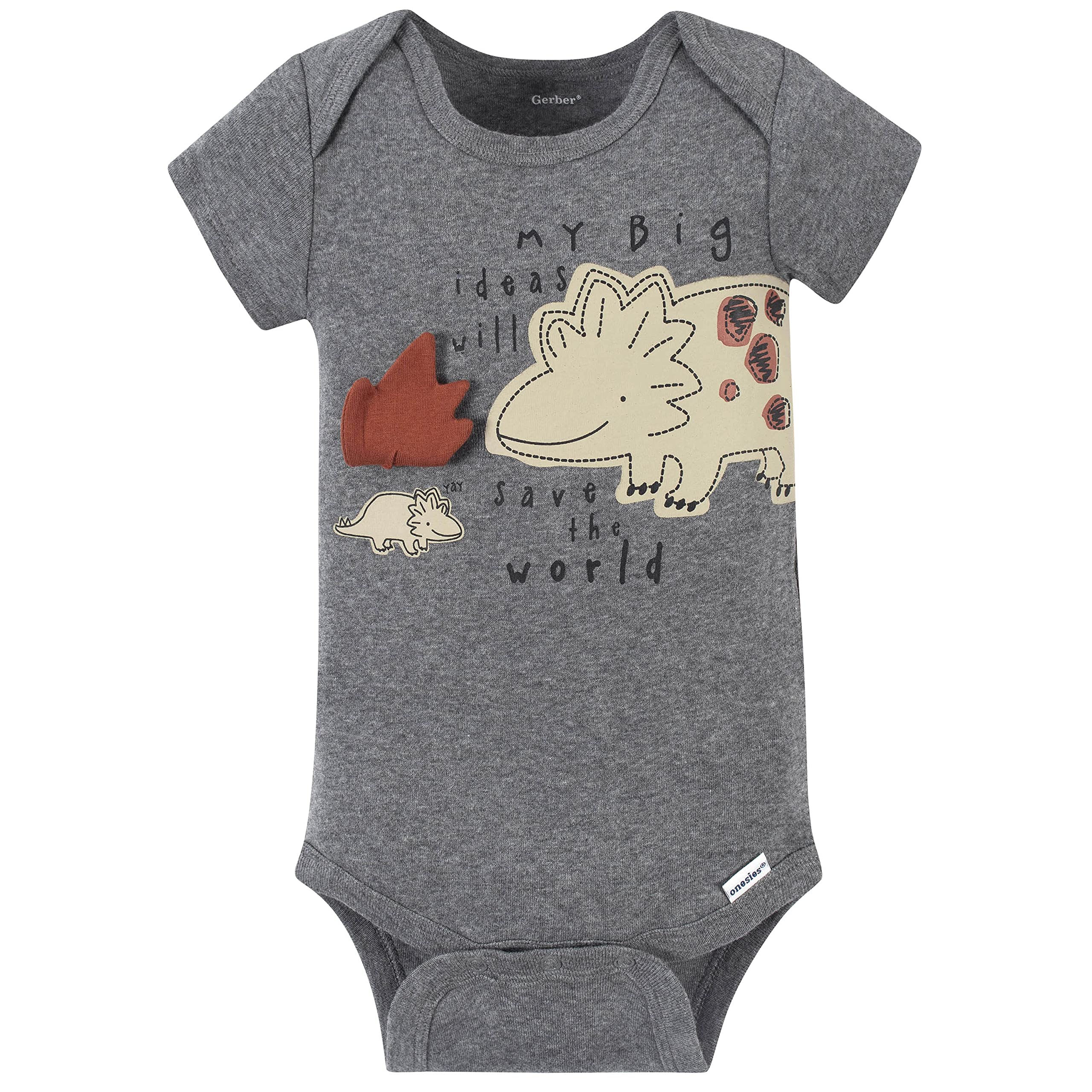 Gerber Baby Boys' 4-Pack Short Sleeve Onesies Bodysuits