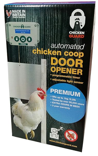 Premium Automatic Chicken Coop Pop Door Opener Lifts Up To 2 Lbs Timerlight Sensor Outdoorindoor Auto Door Opener Chicken Coop Accessories By