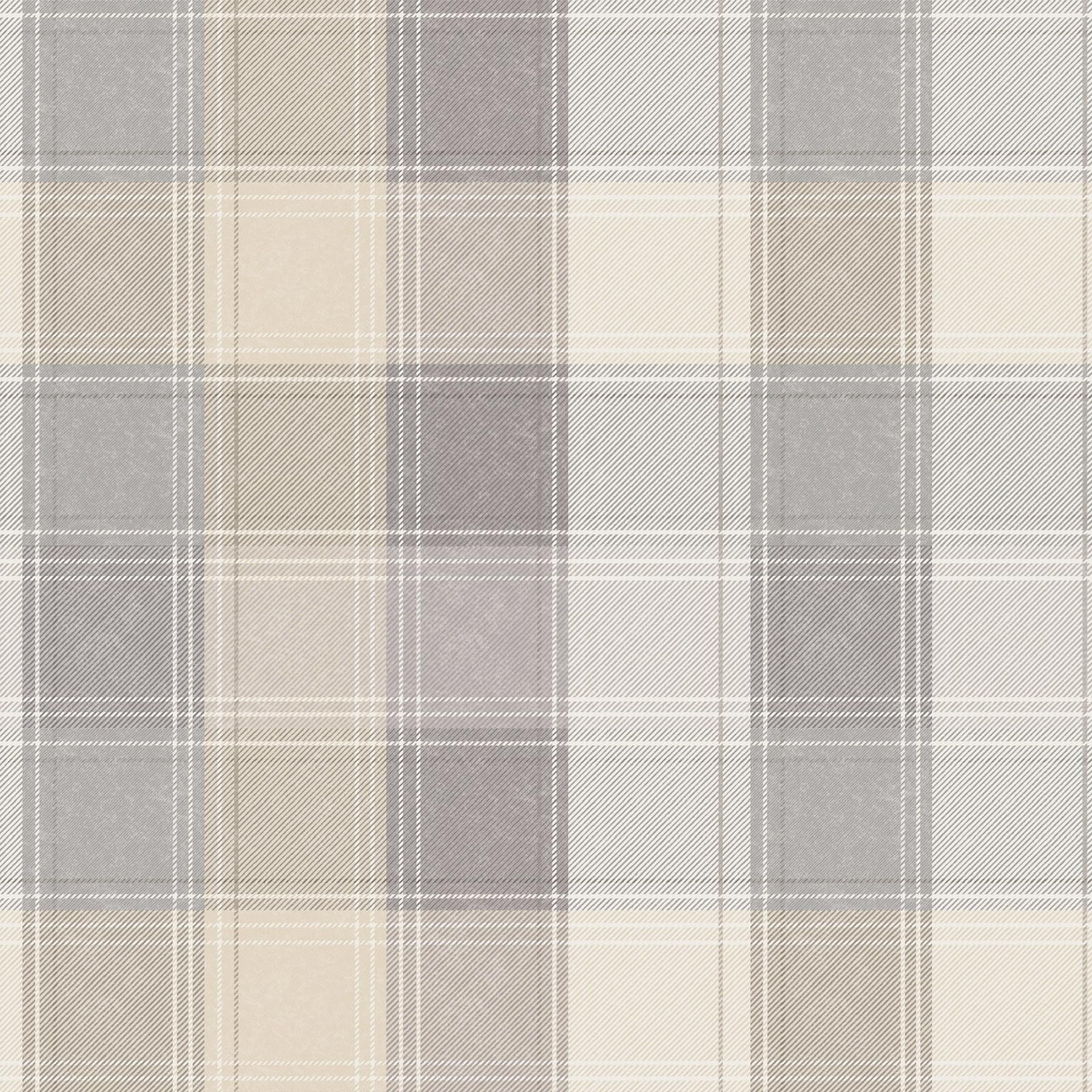 Arthouse Paste The Paper Wallpaper Country Check Grey 901902 Full Roll