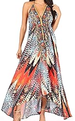 Sakkas 1817 - Lizi Womens Maxi High-low Halter