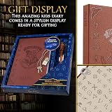 Harry Potter A5 Notebook Gift Set with Pen Faux Leather Journal Brown UV Pen view 5