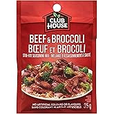 Club House Beef & Broccoli Seasoning Mix, No Artificial Colours or Flavours, No MSG Added, Perfect for Making Stir-Fry, 35g