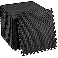 Signature Fitness Puzzle Exercise Mat with EVA Foam Interlocking Tiles for MMA, Exercise, Gymnastics and Home Gym Protective Flooring, Multiple Sizes