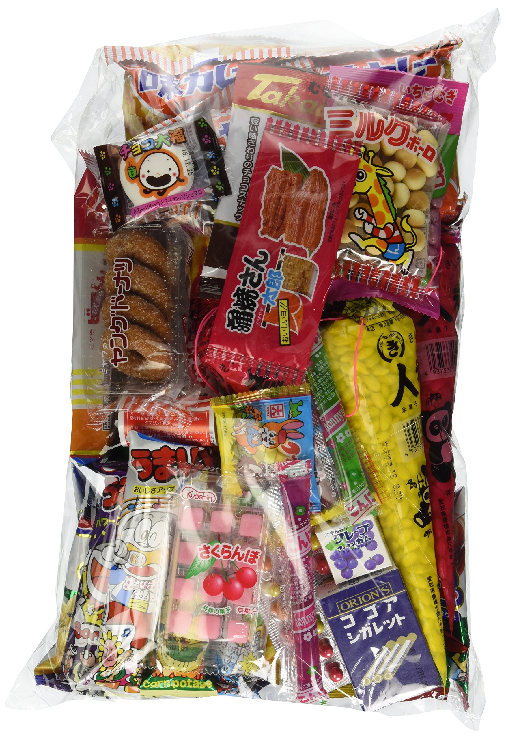Assorted Japanese Junk Food Snack "Dagashi" Economical 45 Packs of 30