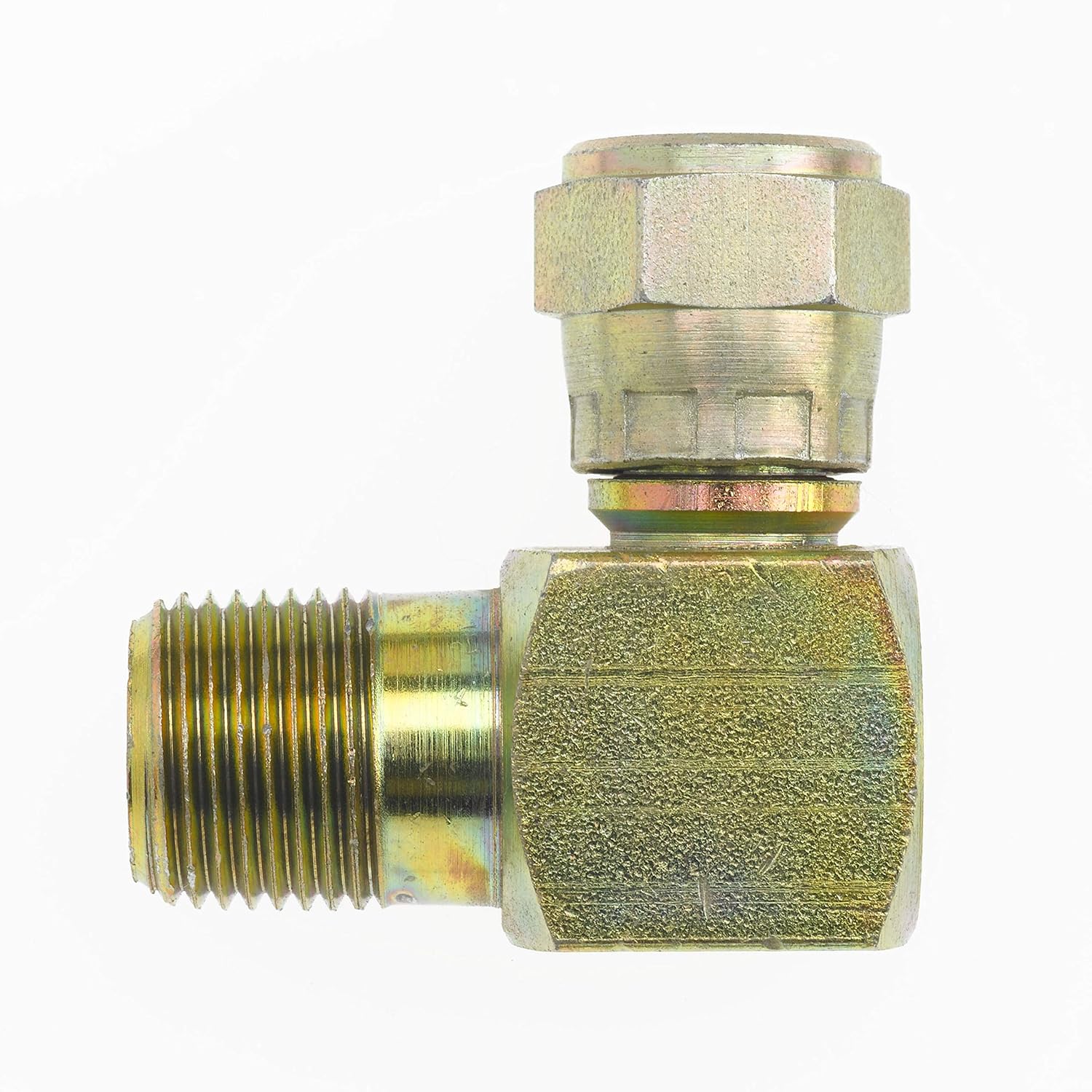 Brennan Industries 6500 08 10 FG Forged Steel 90 Degree Elbow Tube Fitting, 3/4" 16 SAE X 7/8