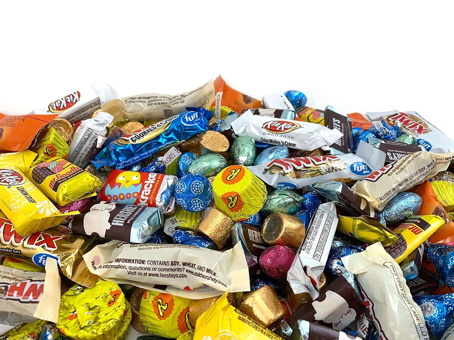 Laeta Food Chocolate Candy Bar HERSHEY'S Eggs, KISSES, ROLO, REESE'S, and More (4 Pound Bag) : Grocery & Gourmet Food