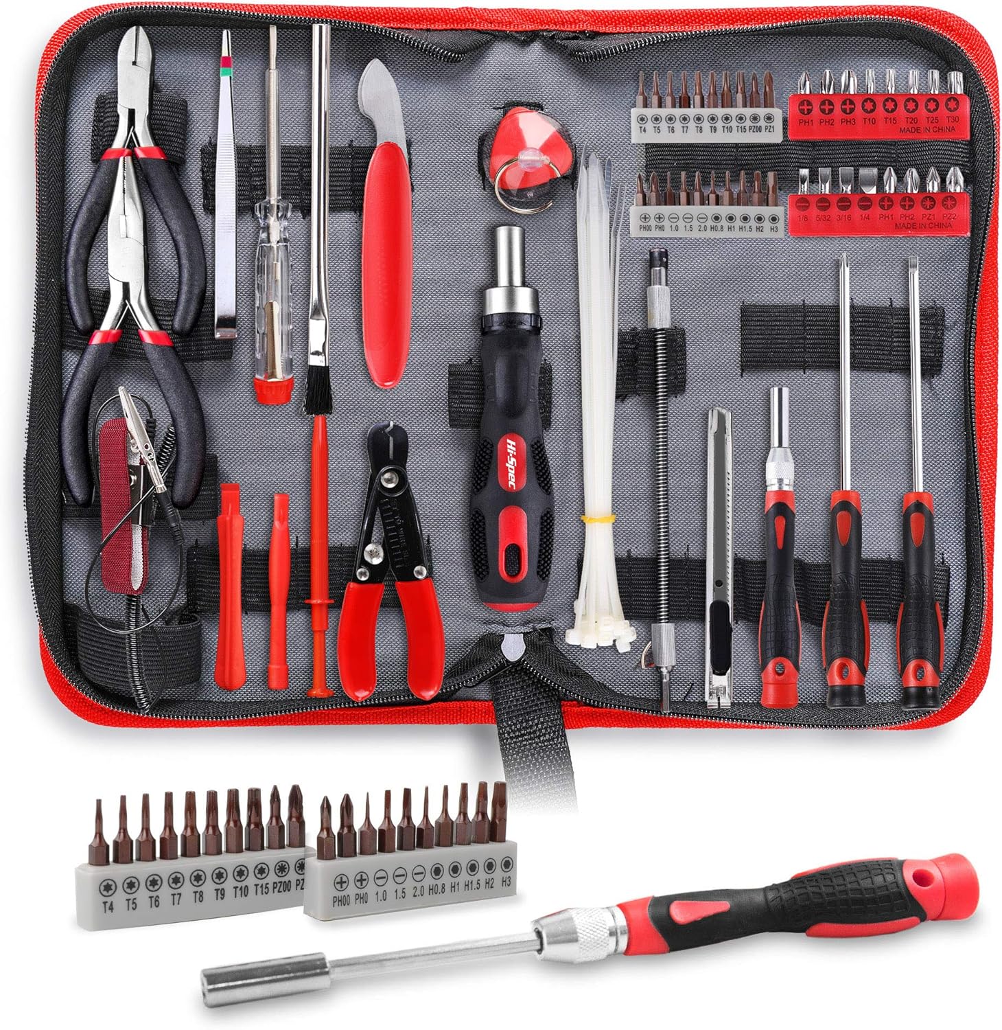 Hi-Spec 56pc Electronics Repair & Opening Tool Kit Set for Laptops Devices, Computers