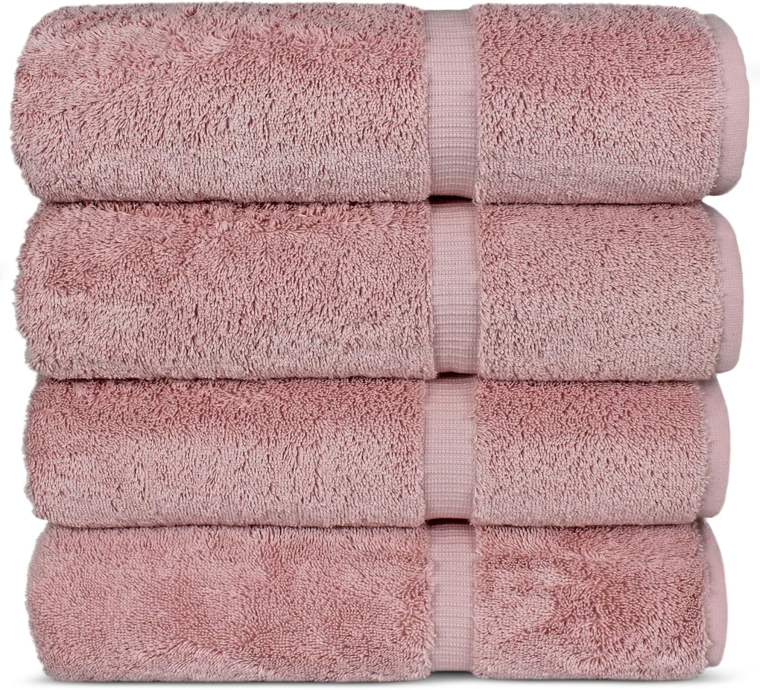 Luxury Hotel & Spa 100% Cotton Premium Turkish Bath Towels, 27" x 54'' (Set of 4, Pink): Home & Kitchen