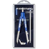 STAEDTLER Comfort 4 Pc Metal 6" Quick Setting Compass Set, 551 02