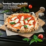 VonHaus Pizza Oven Outdoor 12” Tabletop with Peel Cutter Chopping Board Storage view 6