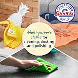 Spontex Microfibre Collection Cloths 16 x 30x30cm Assorted Colours view 2
