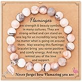 ASKRAIN "Never Forget How Flamazing You Are Flamingo Bracelet Gifts For Women