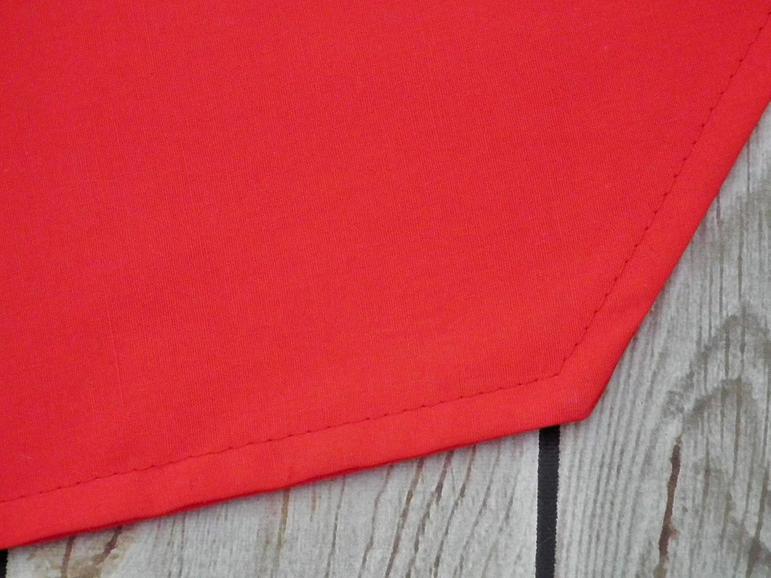 35 inch red table runner Handmade