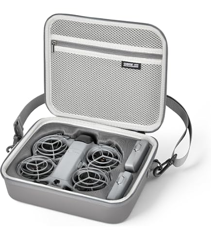 Étui Rigide Protection Pour Lunettes DJI N3 - Sac De Rangement Portable Gris 228x201x101mm