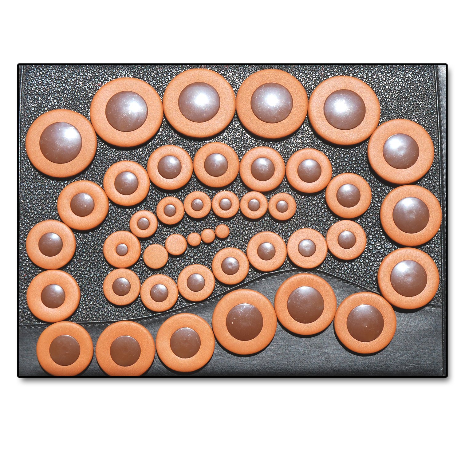 47 Saxophone pads Soundman® Universal Deluxe Leather Pads (Plastic resonators) Alto Saxophone pad set