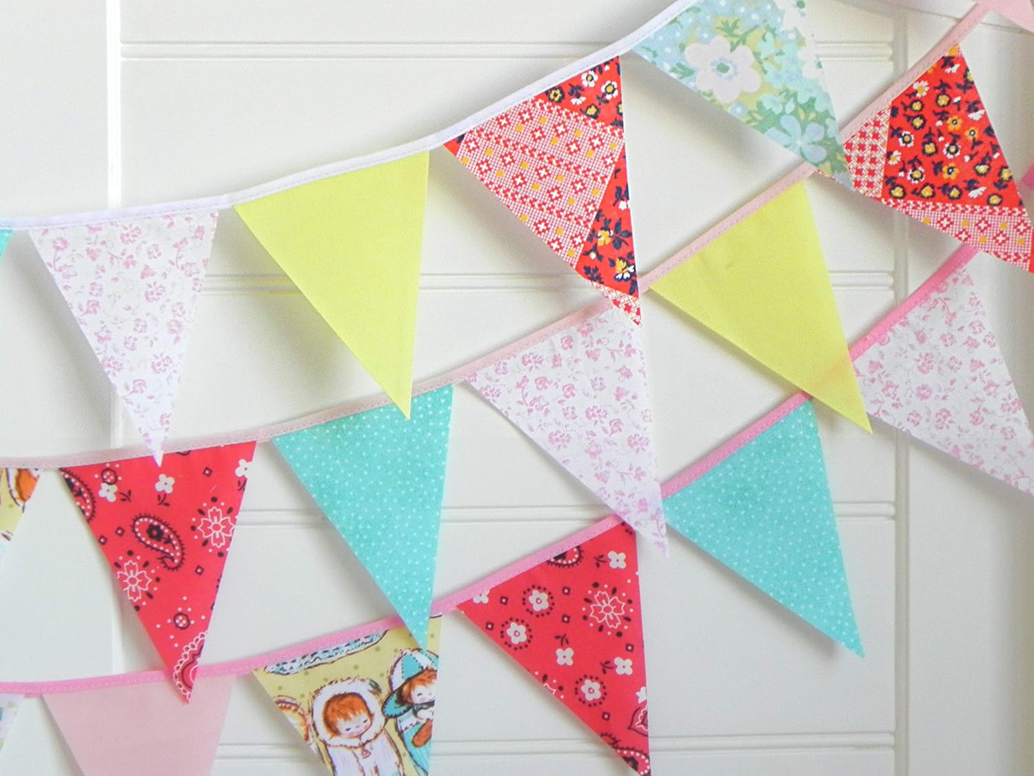 pink nursery bunting
