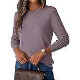 GKBK Women's Wool Blend Sweater Crew Neck Lightweight Pullover Long Sleeve Fall Tops Business Casual Outfits 2025 Fashion