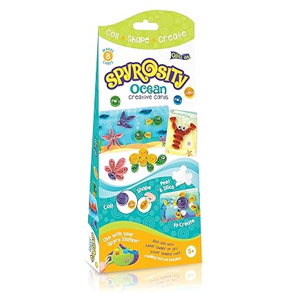 Quill On Spyrosity Amazing Ocean Theme Pack for Fun and Easy Quilling Activity (Multicolour)